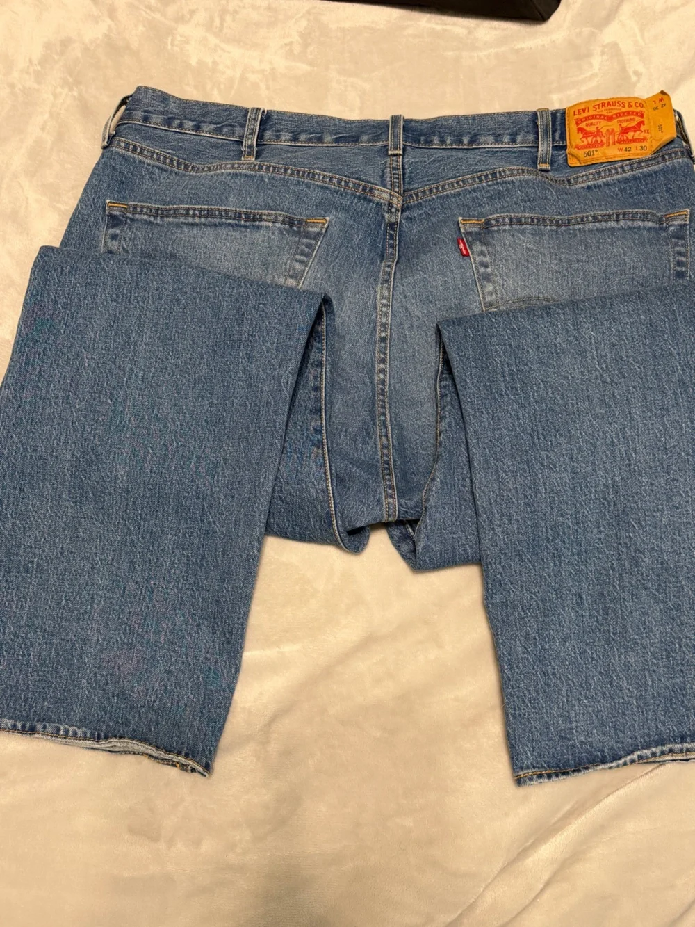 Classic Men's Blue Denim Jeans